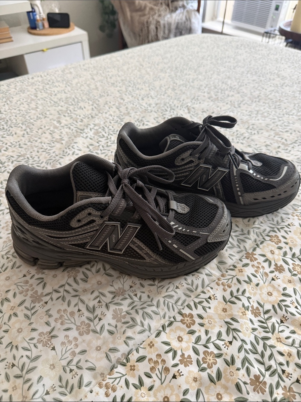 New Balance Black and Gray Women's Athletic Sneakers